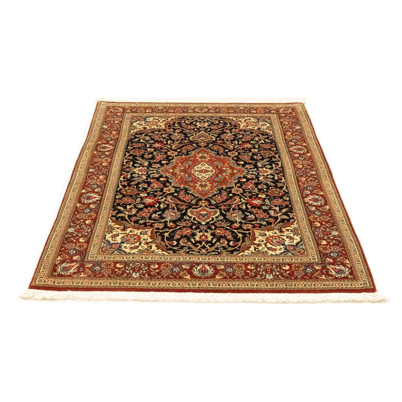 Ghom Teppich 102x152cm - Perserteppich - schwarz