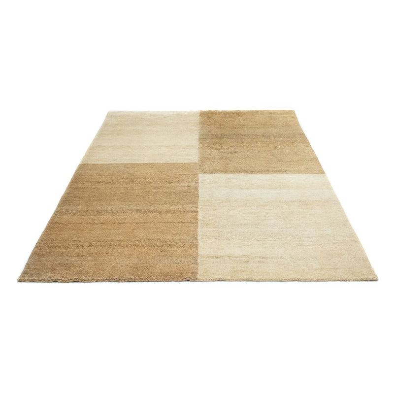 Nepal Teppich 146x201cm - Wollteppich - beige