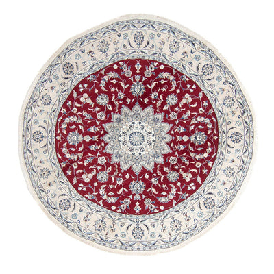 Nain Teppich 250x250cm - Perserteppich - dunkelrot
