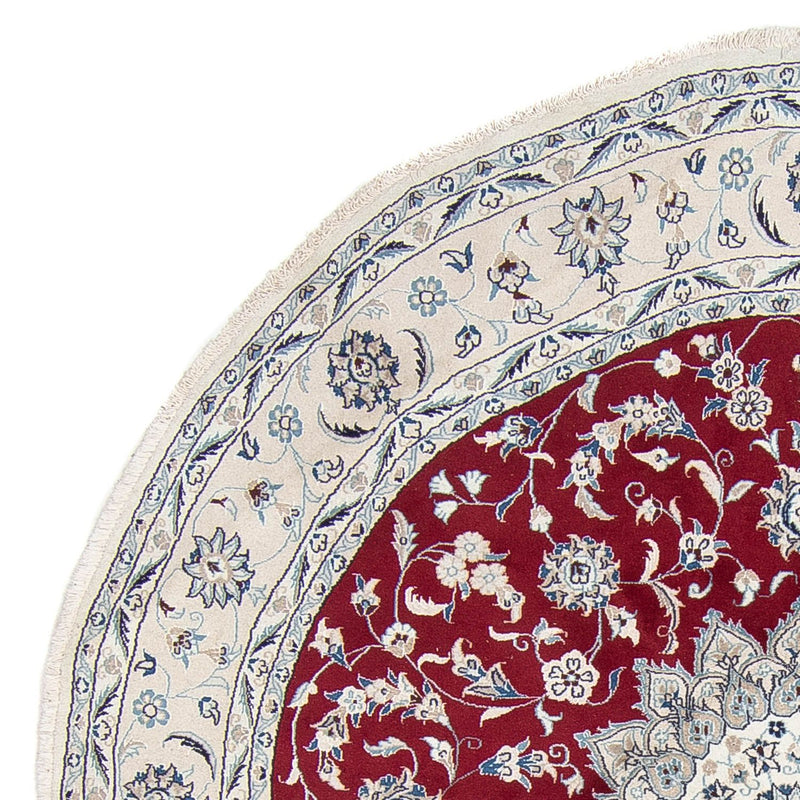 Nain Teppich 250x250cm - Perserteppich - dunkelrot
