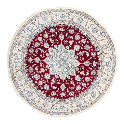 Nain Teppich 250x250cm - Perserteppich - dunkelrot