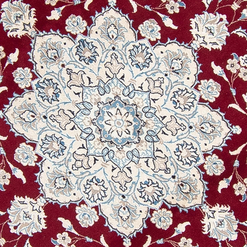 Nain Teppich 250x250cm - Perserteppich - dunkelrot