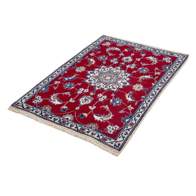 Nain Teppich 84x127cm - Perserteppich - dunkelrot