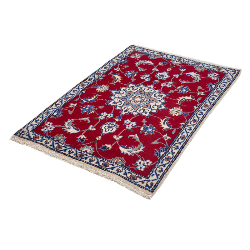 Nain Teppich 84x127cm - Perserteppich - dunkelrot