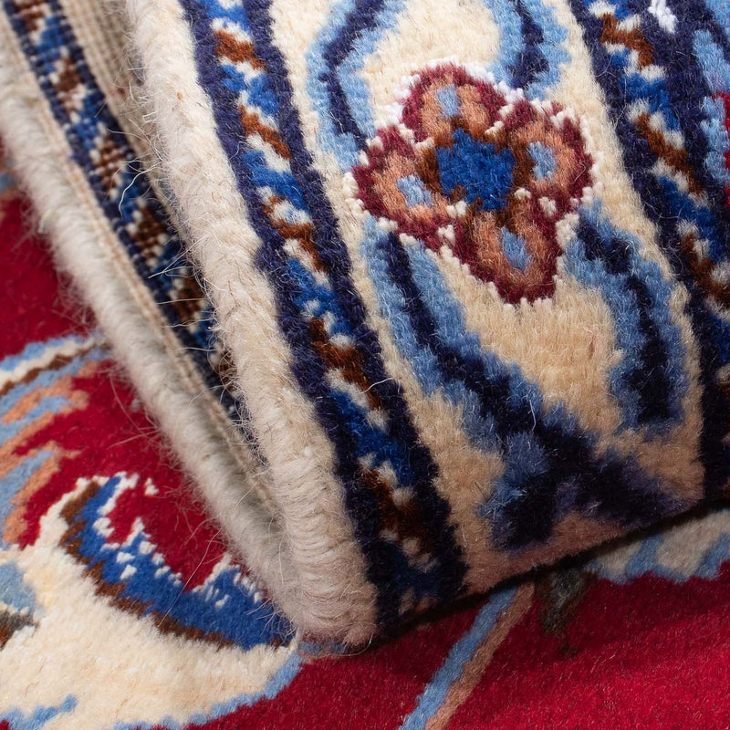 Nain Teppich 84x127cm - Perserteppich - dunkelrot