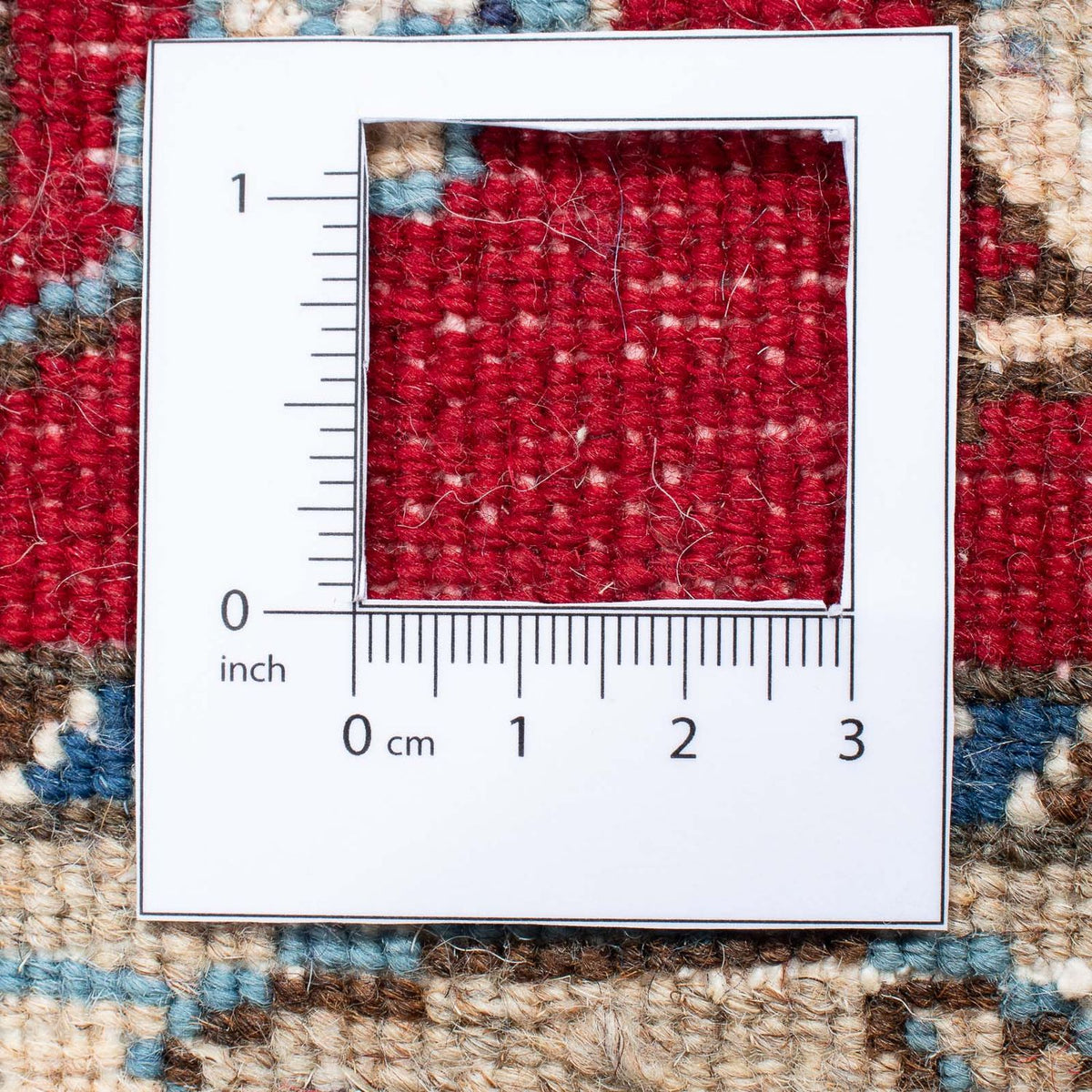 Nain Teppich 89x130cm - Perserteppich - dunkelrot