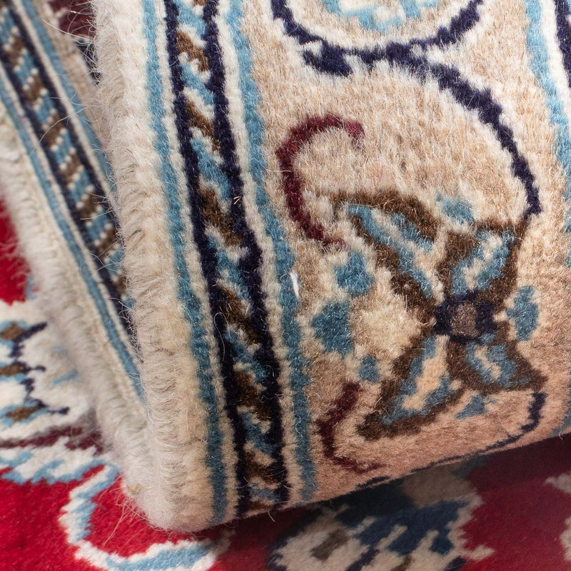 Nain Teppich 89x133cm - Perserteppich - dunkelrot