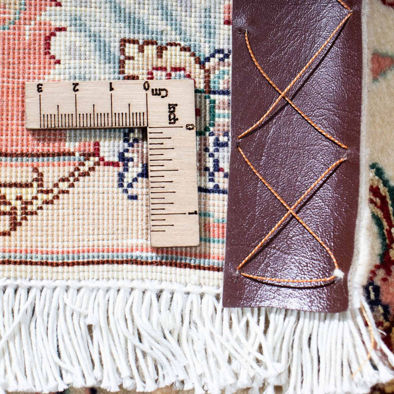 Täbriz - 50 Raj Teppich 77x183cm - Perserteppich - beige