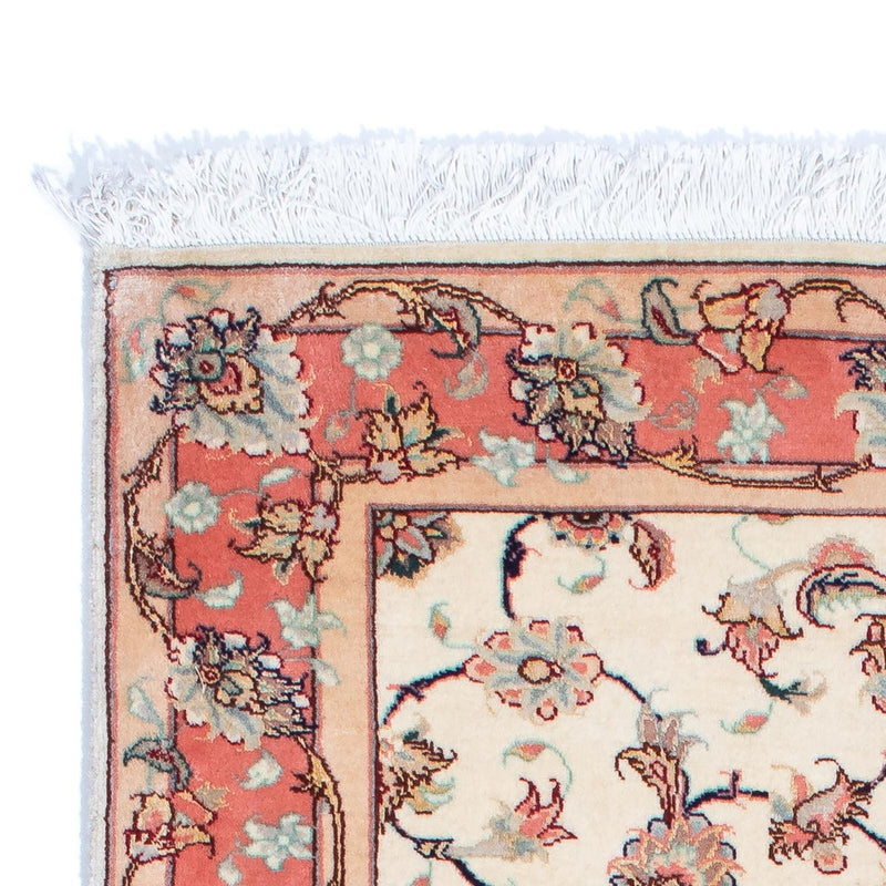 Täbriz - 50 Raj Teppich 77x187cm - Perserteppich - beige
