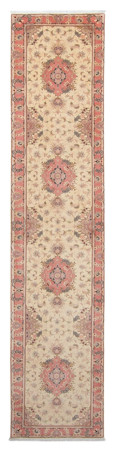 Täbriz - 50 Raj Teppich 80x410cm - Perserteppich - beige