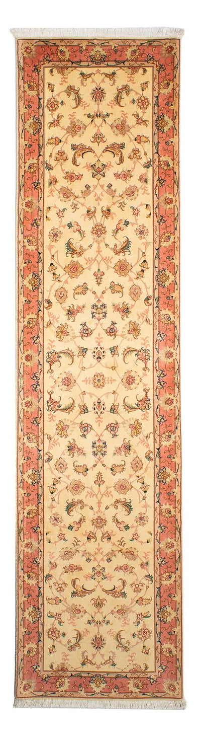 Täbriz - 50 Raj Teppich 74x290cm - Perserteppich - beige