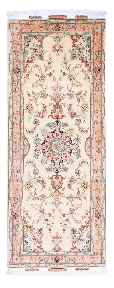 Täbriz - 50 Raj Teppich 81x212cm - Perserteppich - beige