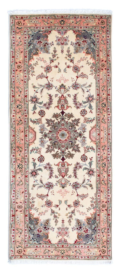 Täbriz - 50 Raj Teppich 83x203cm - Perserteppich - beige