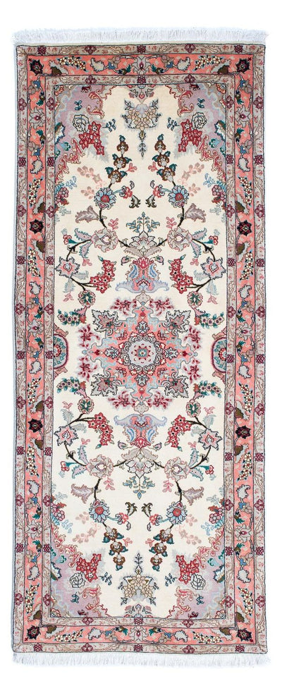 Täbriz - 50 Raj Teppich 82x205cm - Perserteppich - beige