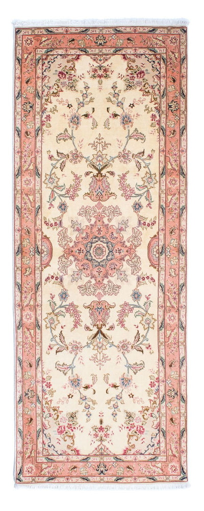 Täbriz - 50 Raj Teppich 82x221cm - Perserteppich - beige