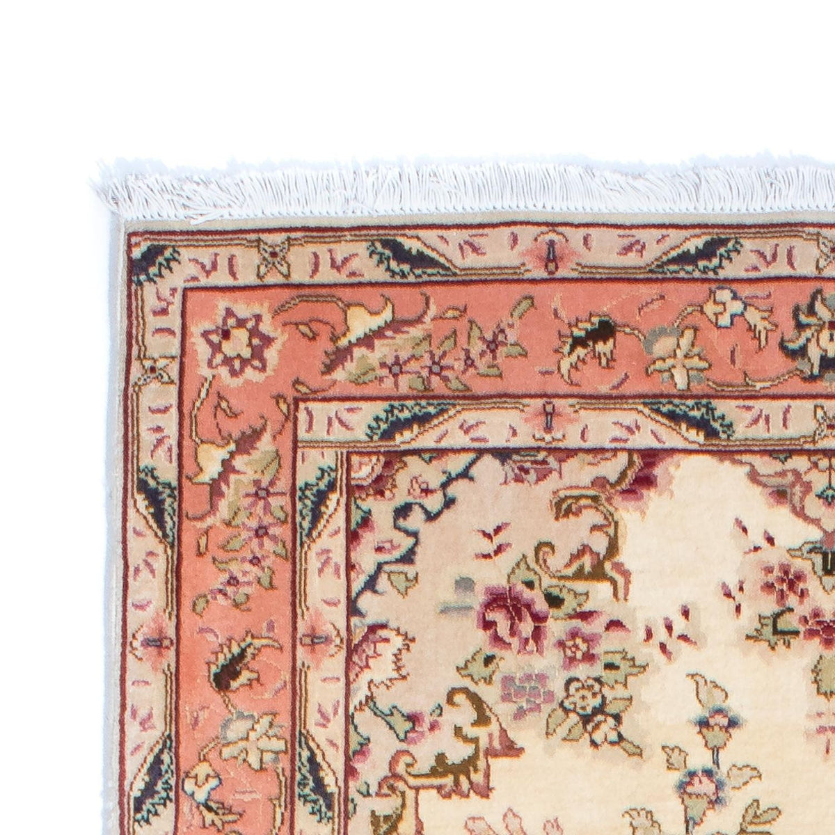 Täbriz - 50 Raj Teppich 82x221cm - Perserteppich - beige