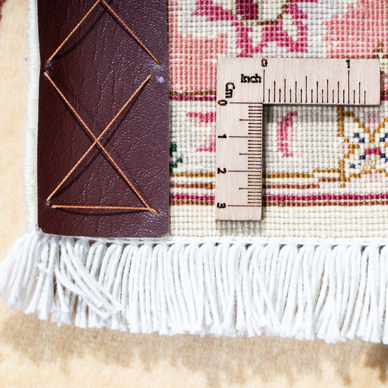 Täbriz - 50 Raj Teppich 82x221cm - Perserteppich - beige