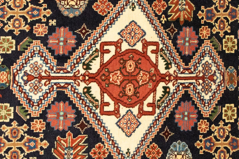 Ghashghai Teppich 102x133cm - Perserteppich - dunkelblau