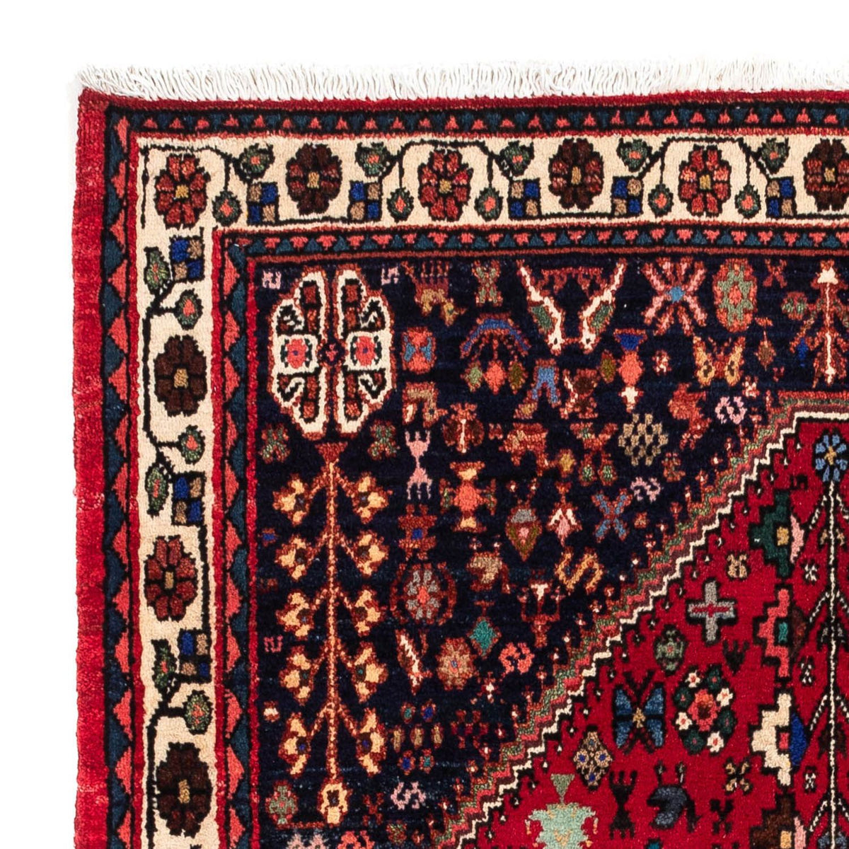 Abadeh Teppich 107x159cm - Perserteppich - dunkelrot