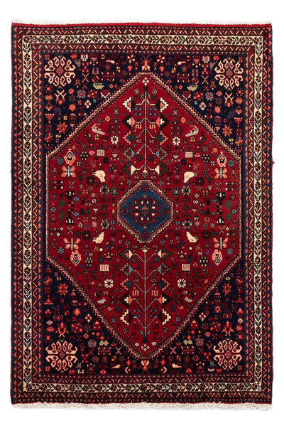 Abadeh Teppich 100x145cm - Perserteppich - dunkelrot
