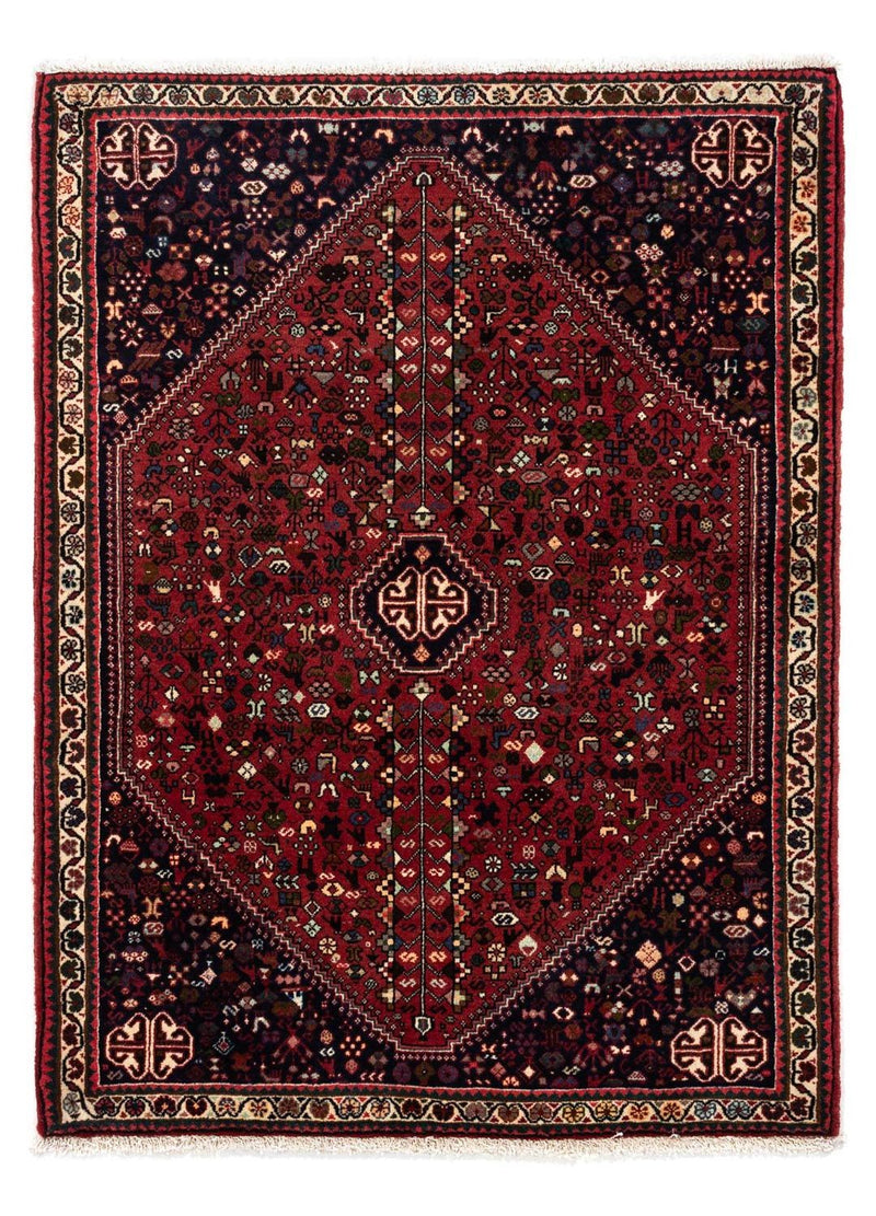 Abadeh Teppich 110x152cm - Perserteppich - dunkelrot