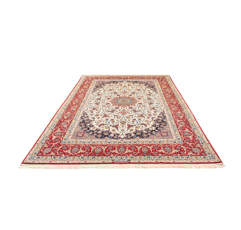 Isfahan Teppich 197x310cm - Perserteppich - rot