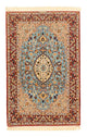 Isfahan Teppich 112x172cm - Perserteppich - hellblau