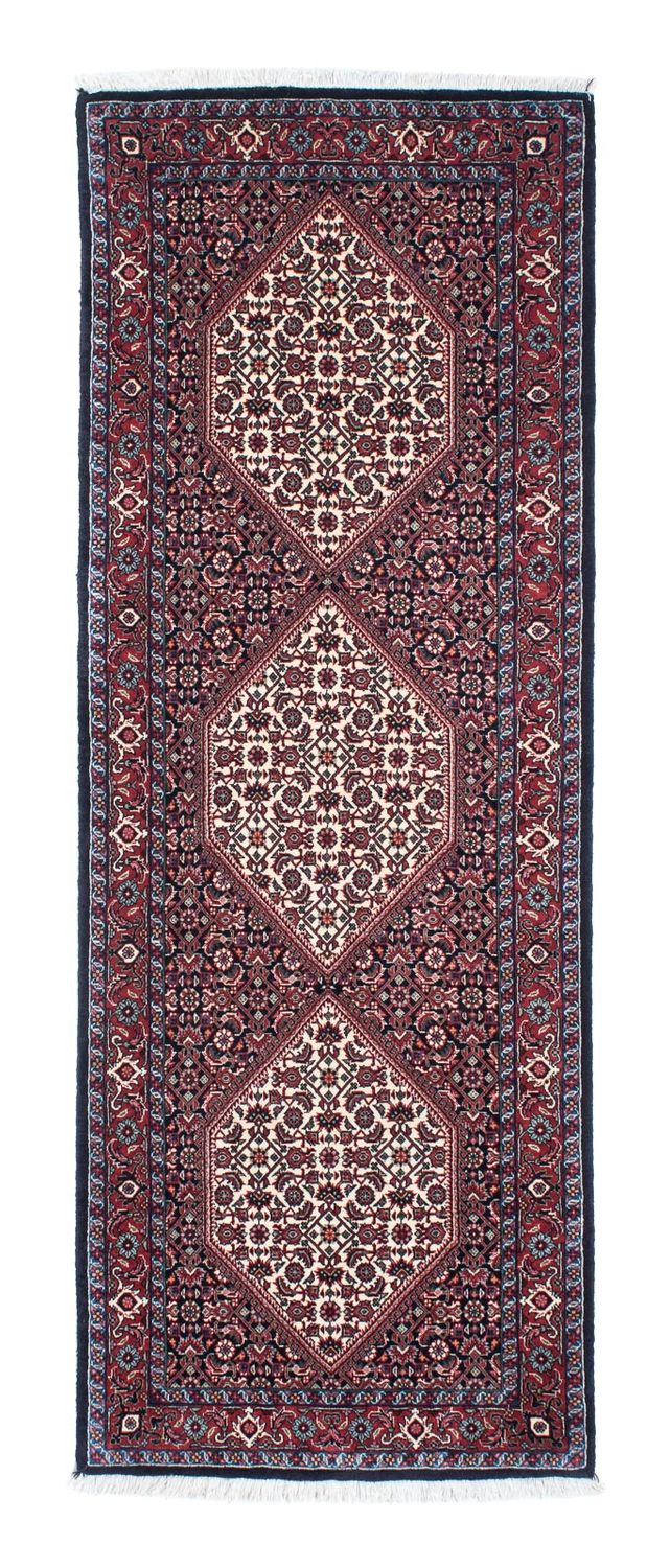 Bidjar - Zanjan Teppich 73x206cm - Perserteppich - dunkelblau