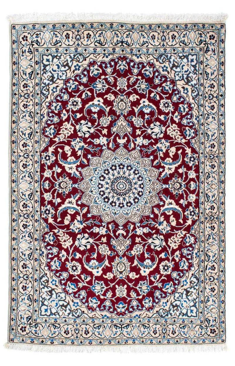 Nain - 9La Teppich 112x172cm - Perserteppich - dunkelrot