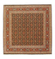 Täbriz - 50 Raj Teppich 155x156cm - Perserteppich - schwarz
