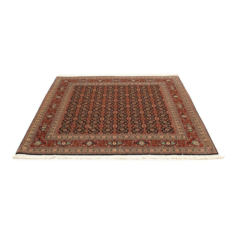 Täbriz - 50 Raj Teppich 155x156cm - Perserteppich - schwarz