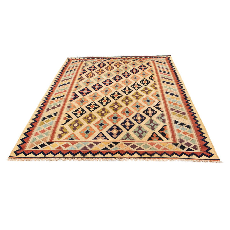 Kelim Fars Teppich 148x207cm - hellbraun