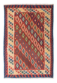 Kelim Fars Teppich 156x206cm - dunkelrot – product image