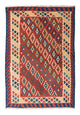 Kelim Fars Teppich 156x206cm - dunkelrot