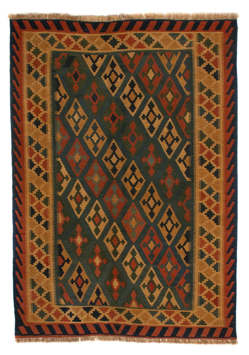 Kelim Fars Teppich 155x203cm - dunkelblau