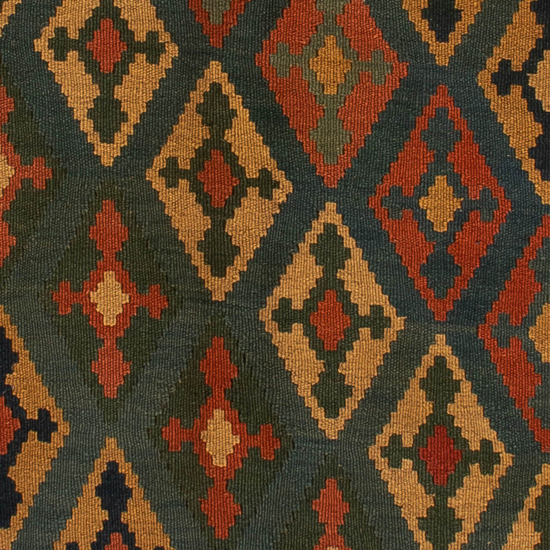 Kelim Fars Teppich 155x203cm - dunkelblau