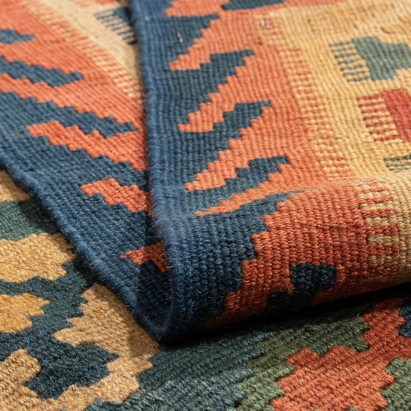 Kelim Fars Teppich 155x203cm - dunkelblau