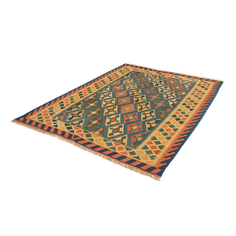 Kelim Fars Teppich 155x203cm - dunkelblau