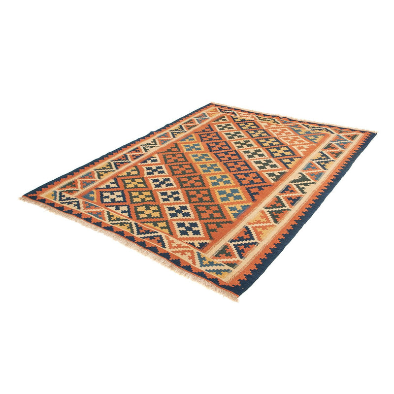 Kelim Fars Teppich 157x200cm - braun