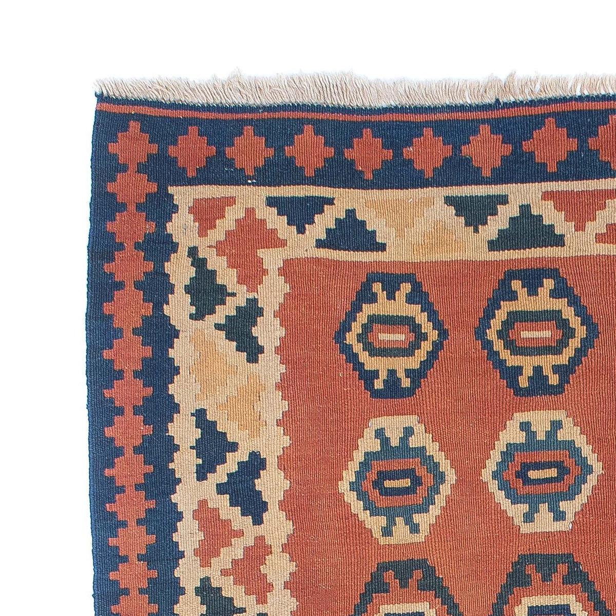 Kelim Fars Teppich 121x169cm - rost