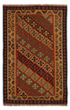 Kelim Fars Teppich 148x213cm - dunkelrot