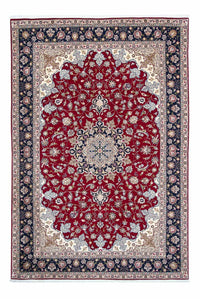 Täbriz - 50 Raj Teppich 203x297cm - Perserteppich - dunkelrot – product image