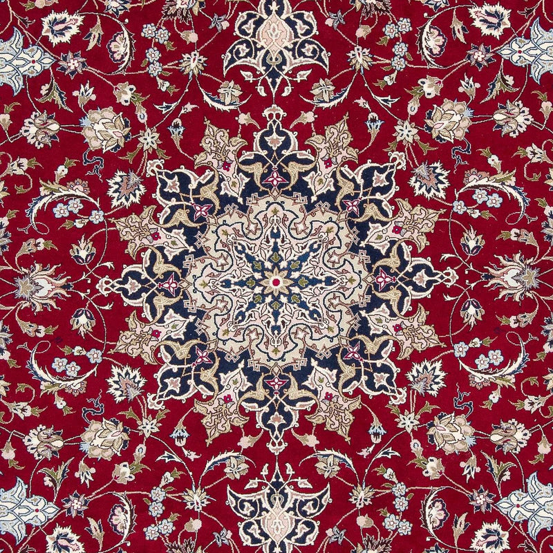 Täbriz - 50 Raj Teppich 203x297cm - Perserteppich - dunkelrot