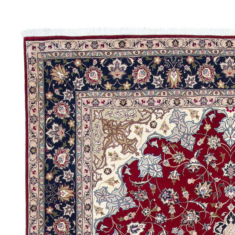 Täbriz - 50 Raj Teppich 203x297cm - Perserteppich - dunkelrot