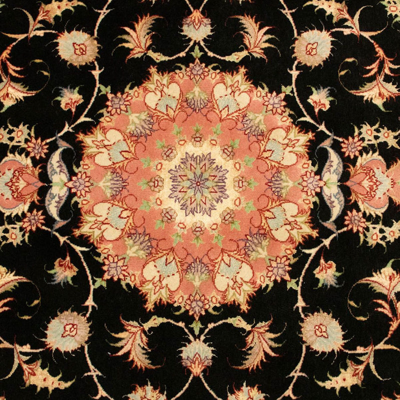 Perserteppich - Täbriz - Royal 104 x 163 cm Teppichbrücke - schwarz
