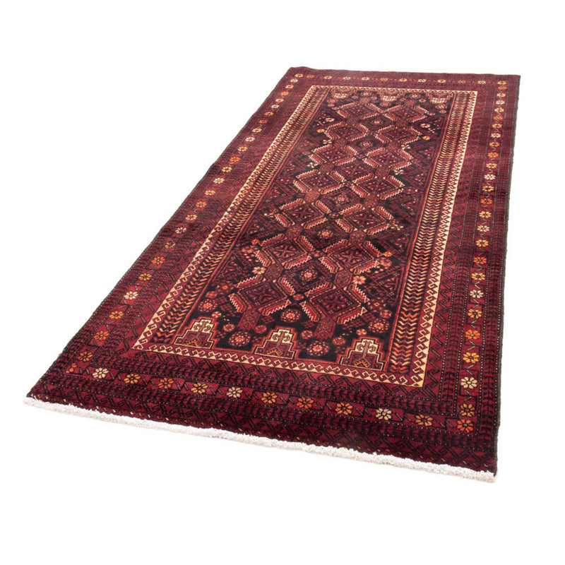 Belutsch Teppich 102x216cm - Orientteppich - dunkelrot
