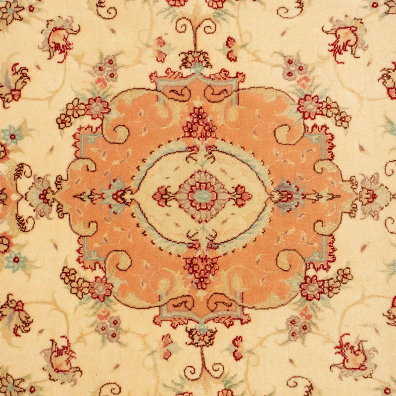 Täbriz - 50 Raj Teppich 100x148cm - Perserteppich - beige