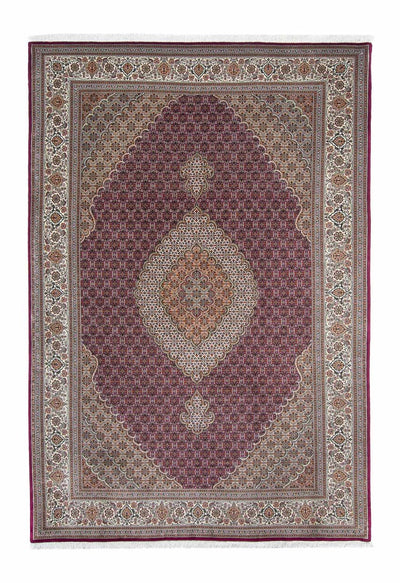 Täbriz Teppich 203x302cm - Perserteppich - dunkelrot