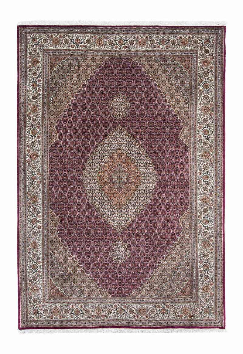 Täbriz Teppich 203x302cm - Perserteppich - dunkelrot