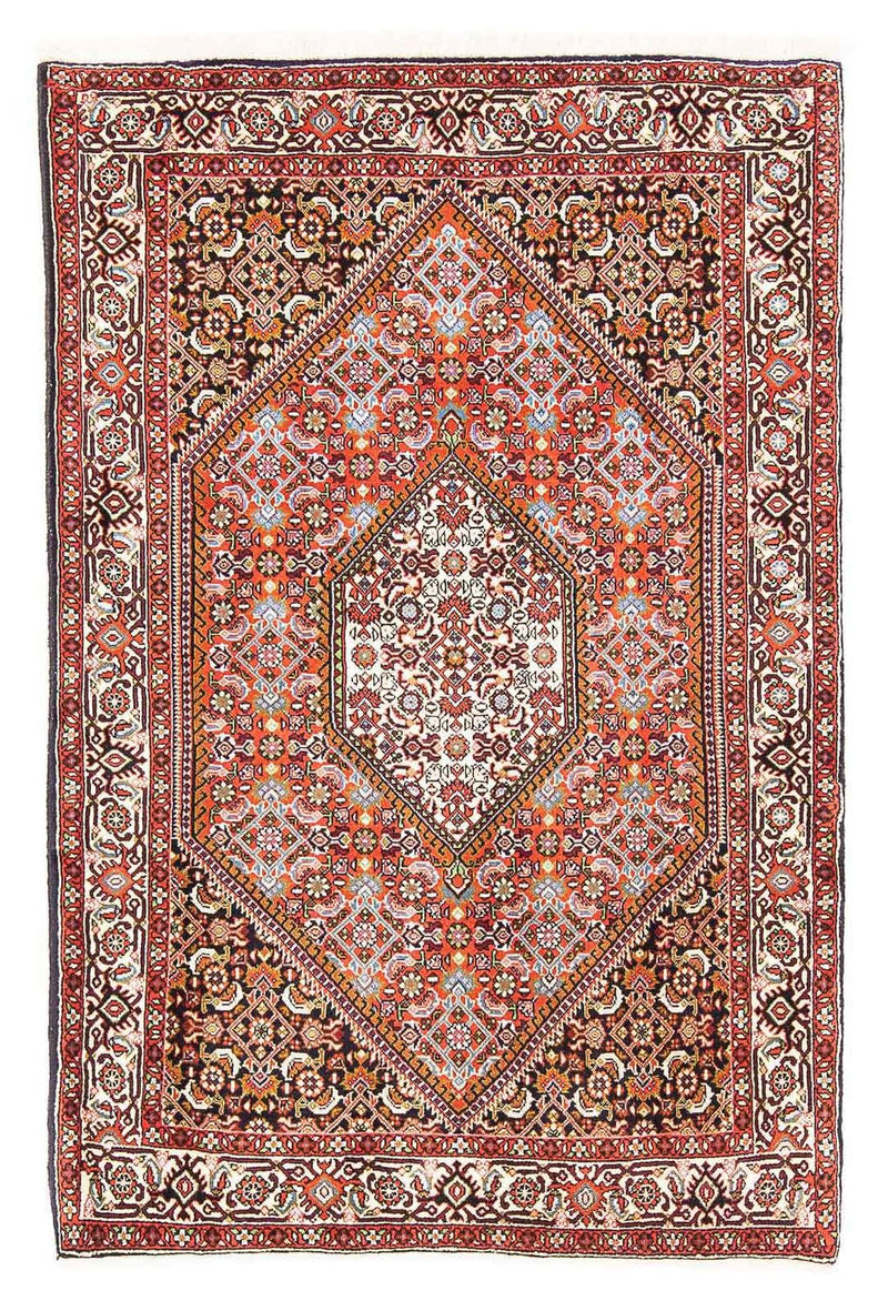 Bidjar - Zanjan Teppich 103x158cm - Perserteppich - hellrot